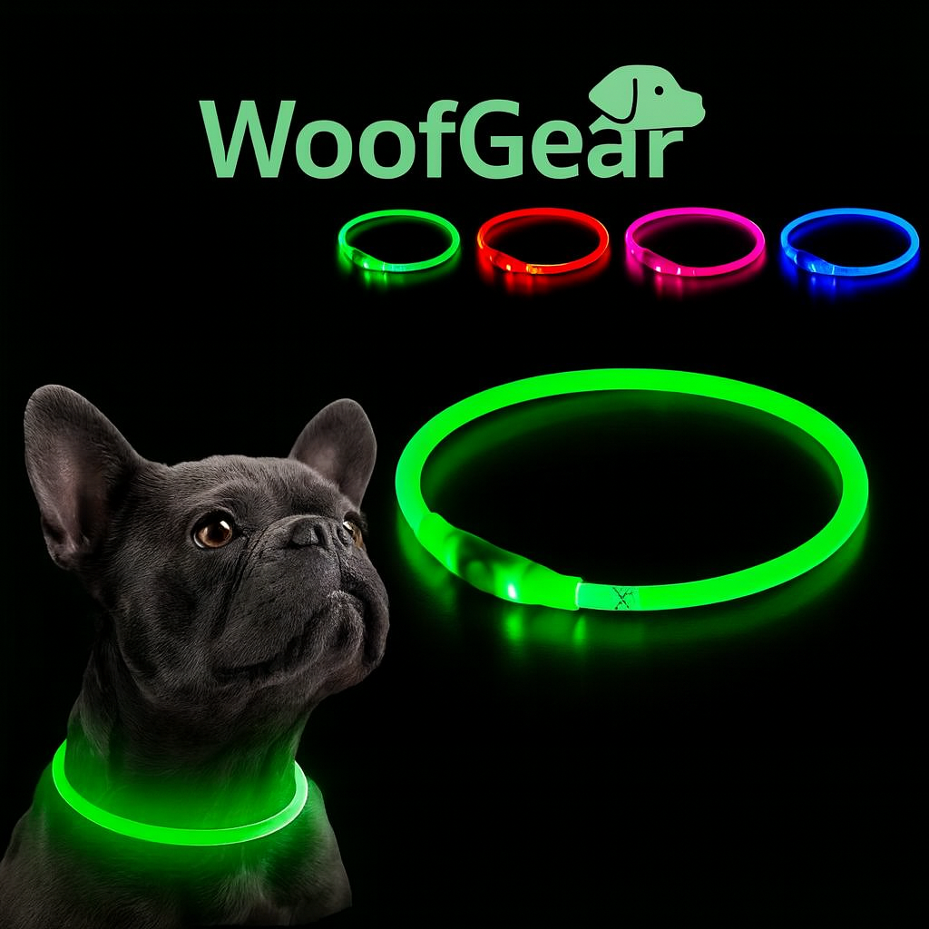 GlowFiber™ USB LED Fiber-Optic Dog Collar