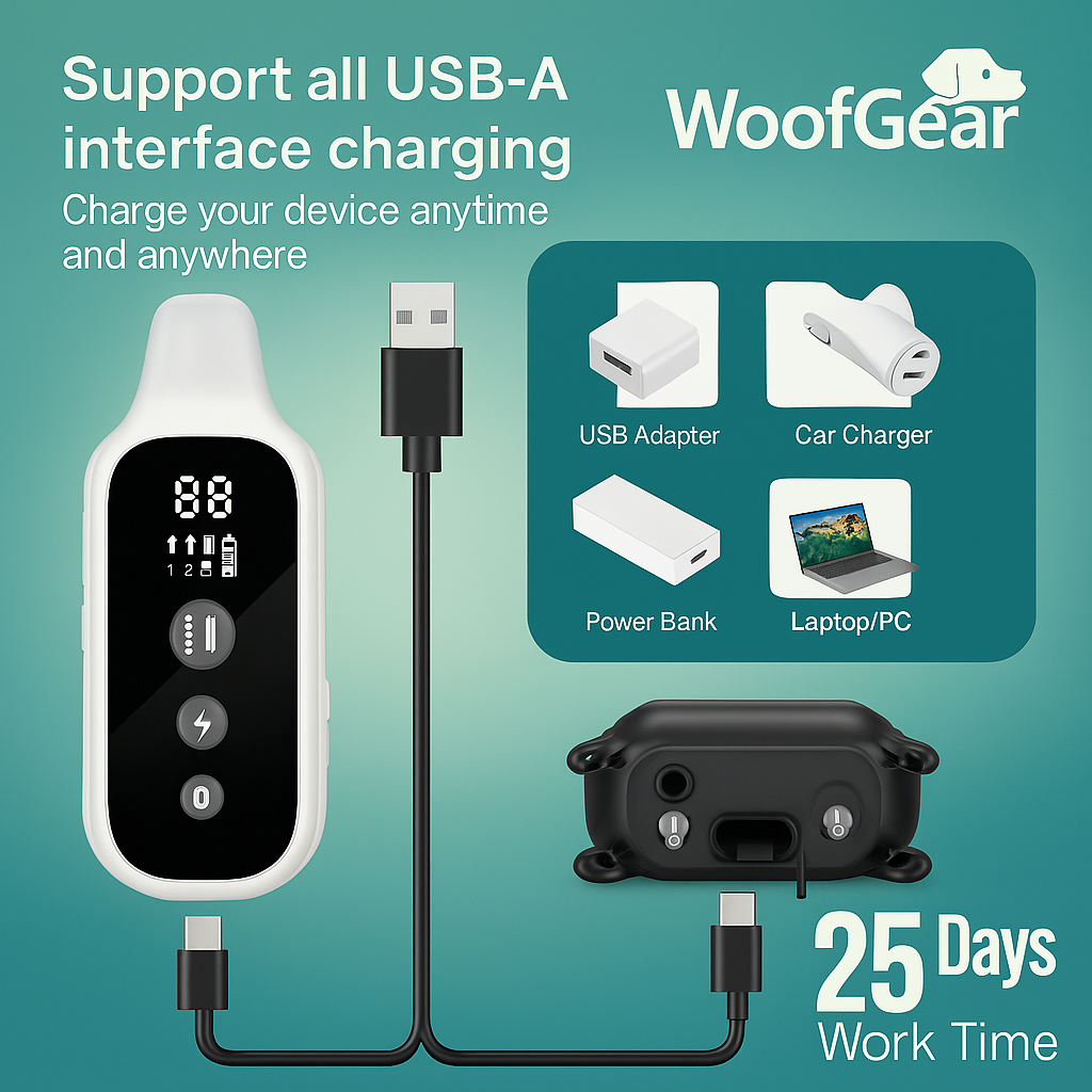 Smart 800m Dog Training Collar – Waterproof, Rechargeable & LCD Remote for All Breeds