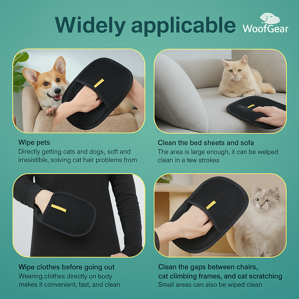 FurMagnet™ Pet Hair Remover Glove – Double-Sided Design for Easy Grooming