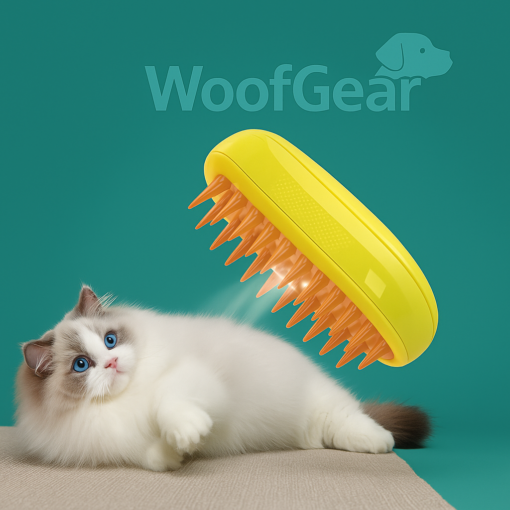 PurrMist™ Electric Cat Grooming Brush – Soothing Silicone Comb with Cool Mist