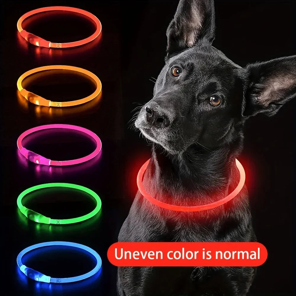 GlowFiber™ USB LED Fiber-Optic Dog Collar