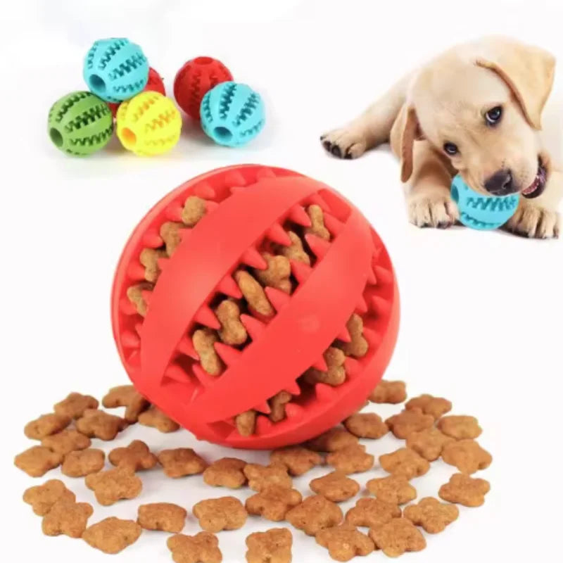 WoofGear™ DentalClean Treat Ball – Interactive Chew & Teeth Cleaning Toy