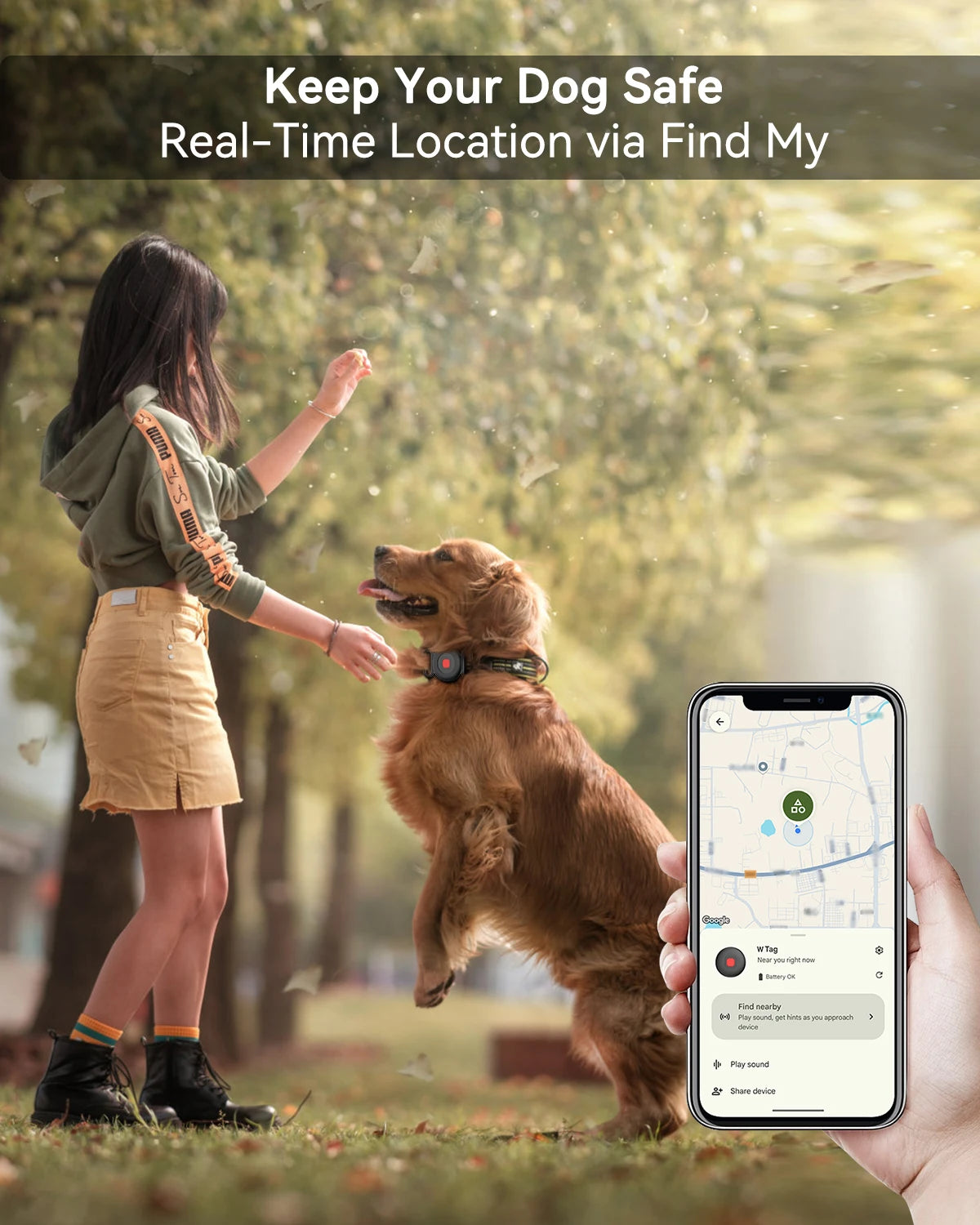 SmartTrack Duo™ Pet Finder Tags – Seamless GPS-Free Tracking for Pets