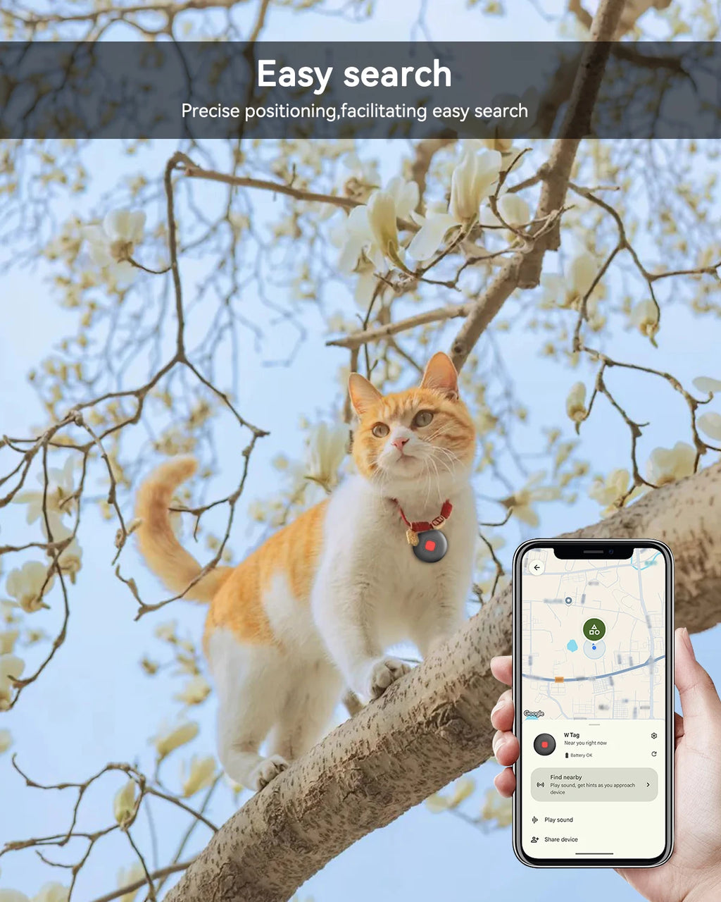 SmartTrack Duo™ Pet Finder Tags – Seamless GPS-Free Tracking for Pets