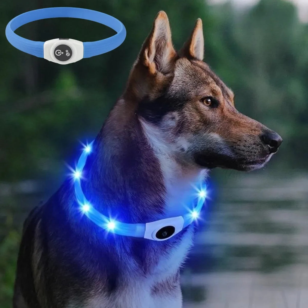 LumiGuard™ LED Waterproof Dog Collar
