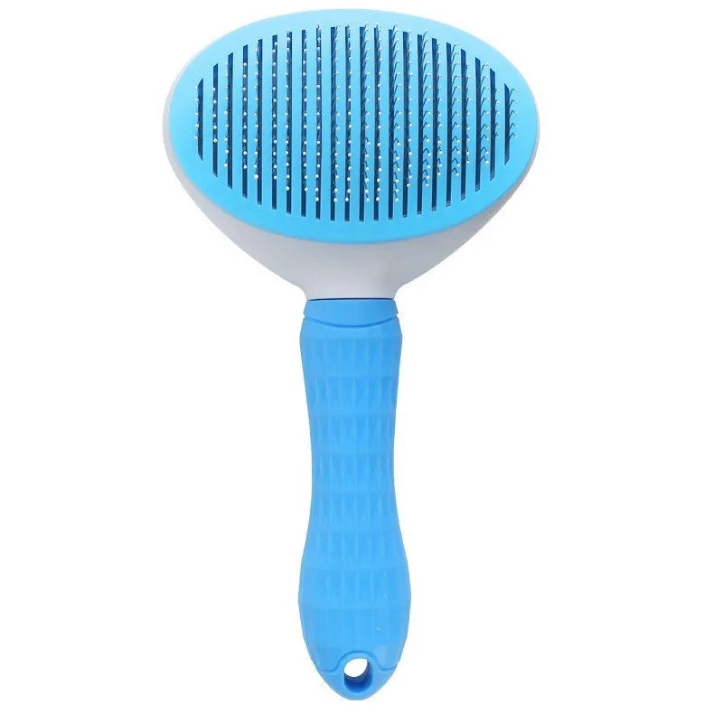 FurSweep™ Self-Cleaning Pet Brush – Dematting & Shedding Tool for Cats & Dogs